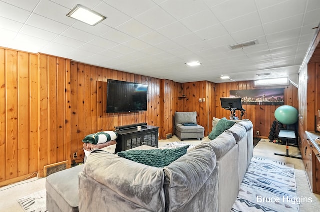 920 Graceland St NE, Grand Rapids, MI 49505 - living area featuring wooden walls