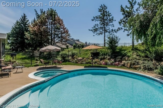 31085 Estate Woods Ct, Farmington Hills, MI 48331 - view of pool featuring a patio area and a pool with connected hot tub