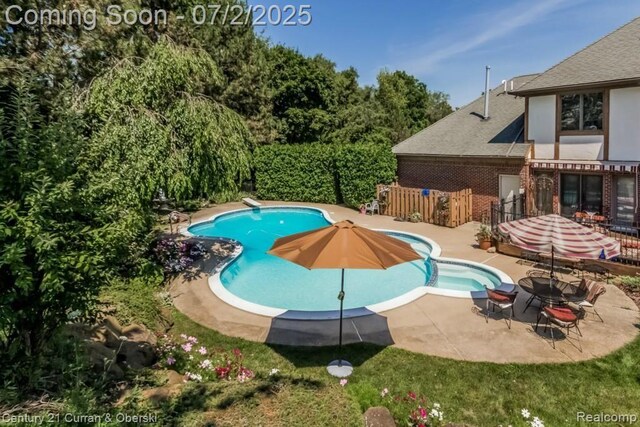 31085 Estate Woods Ct, Farmington Hills, MI 48331 - view of pool with a patio