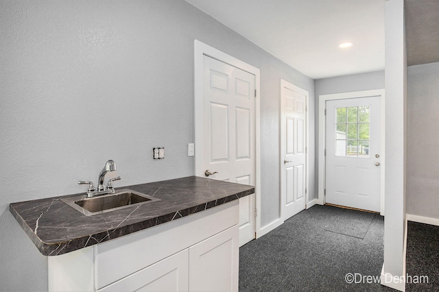 6973 W Blue Water Hwy, Saranac, MI 48881 - bar area with dark carpet and recessed lighting