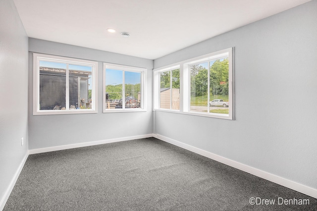 6973 W Blue Water Hwy, Saranac, MI 48881 - unfurnished room featuring dark carpet and recessed lighting