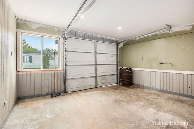6973 W Blue Water Hwy, Saranac, MI 48881 - garage with wooden walls
