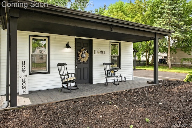 8411 Hugh St, Westland, MI 48185 - entrance to property featuring a porch