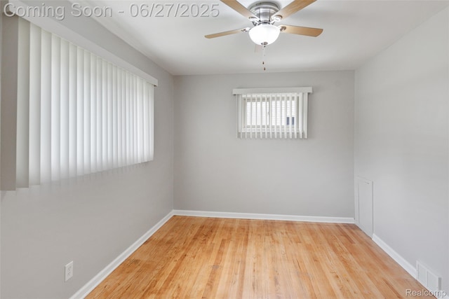 8639 Alper St, Westland, MI 48185 - empty room with wood finished floors and a ceiling fan