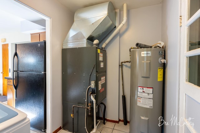 3541 Orshal Rd, Whitehall, MI 49461 - utility room with water heater and heating unit