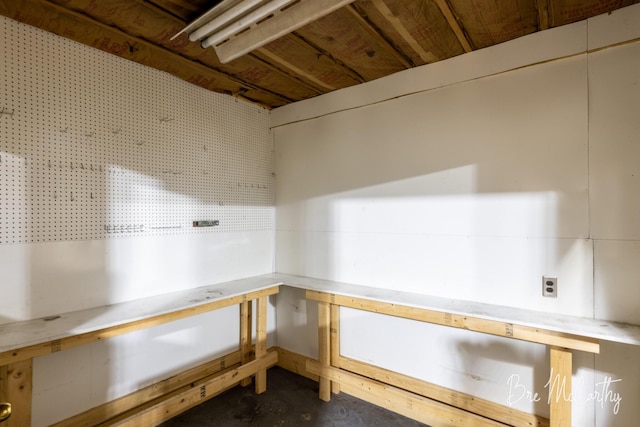 3541 Orshal Rd, Whitehall, MI 49461 - detailed view of unfinished concrete flooring