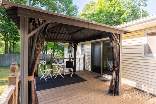 3541 Orshal Rd, Whitehall, MI 49461 - deck with a gazebo