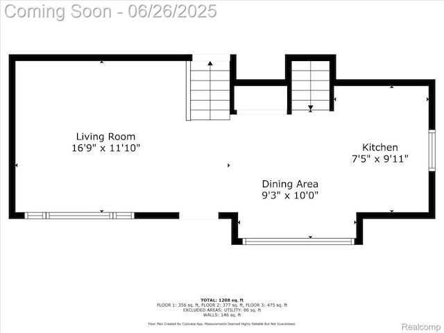 1070 Dreon Dr, Clawson, MI 48017 - view of floor plan / room layout