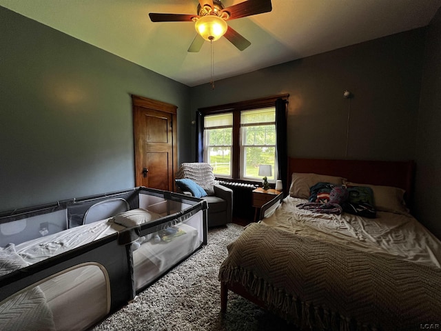 950 College Ave, Adrian, MI 49221 - bedroom featuring carpet and ceiling fan