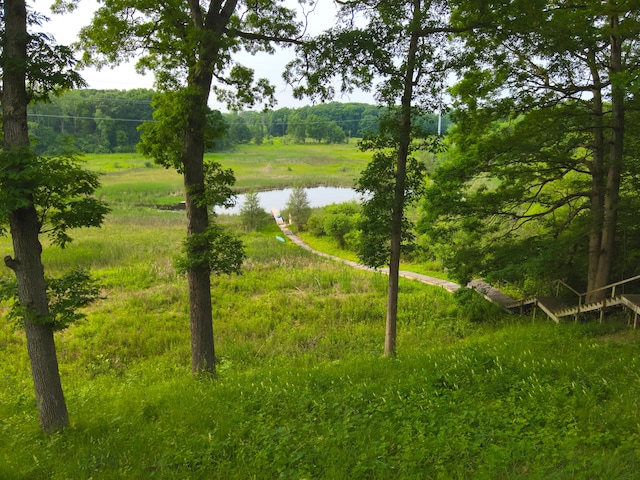 13955 Rattalee Lake Rd, Davisburg, MI 48350 - view of yard with a water view