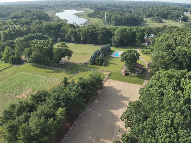 13955 Rattalee Lake Rd, Davisburg, MI 48350 - aerial view of property's location featuring a large body of water and rural landscape