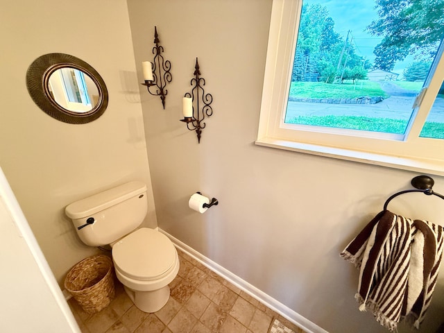 13955 Rattalee Lake Rd, Davisburg, MI 48350 - half bathroom featuring toilet and tile patterned floors