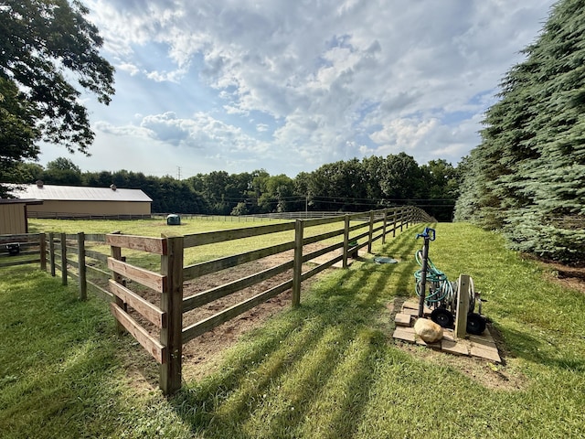 13955 Rattalee Lake Rd, Davisburg, MI 48350 - view of yard featuring a view of rural / pastoral area
