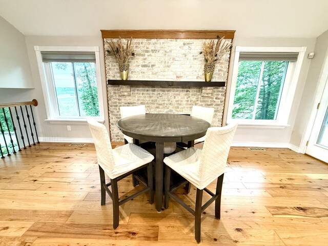 13955 Rattalee Lake Rd, Davisburg, MI 48350 - dining area featuring hardwood / wood-style flooring