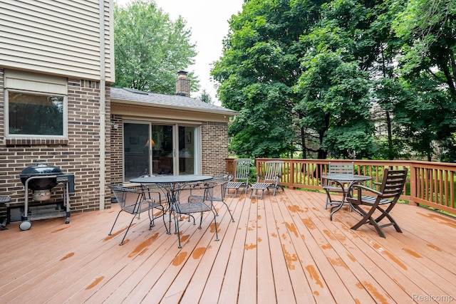2732 Winter Park Ct, Rochester Hills, MI 48309 - deck with outdoor dining area and grilling area