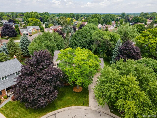 2732 Winter Park Ct, Rochester Hills, MI 48309 - aerial perspective of suburban area