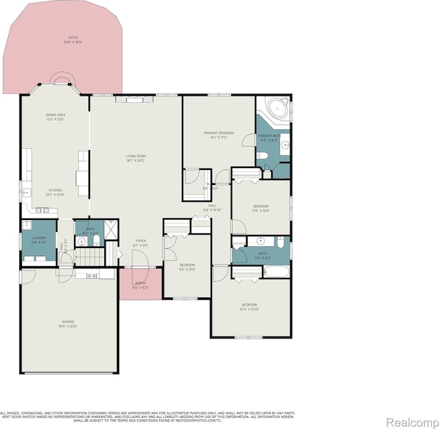 53242 Clarion Dr, Macomb, MI 48042 - view of property floor plan