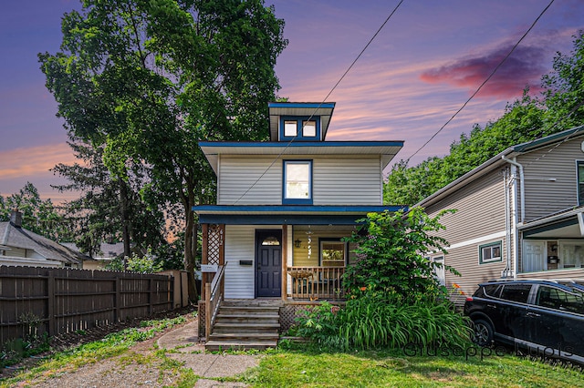 612 Norman St, Lansing, MI 48910 - american foursquare style home with covered porch