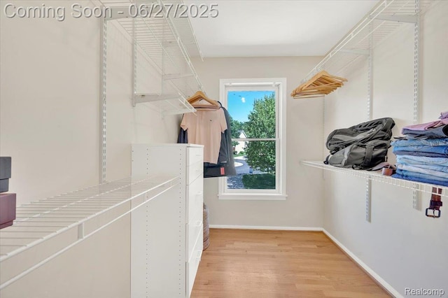 1522 Oregon Ct, Waterford, MI 48327 - spacious closet with light wood-style floors