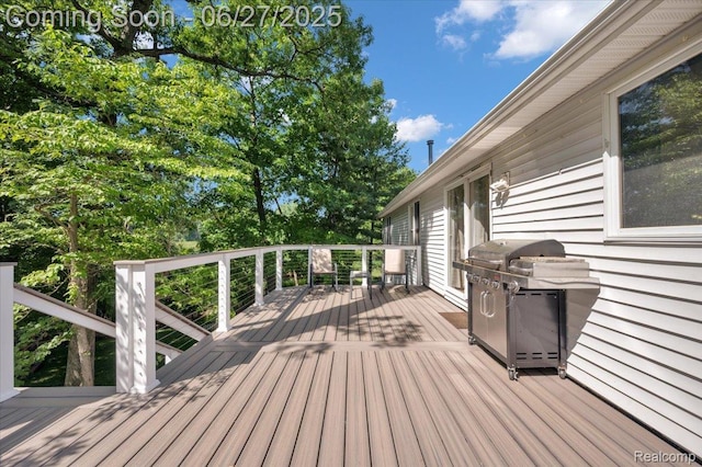 1522 Oregon Ct, Waterford, MI 48327 - wooden deck featuring area for grilling