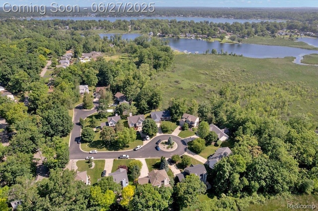 1522 Oregon Ct, Waterford, MI 48327 - aerial view of property's location with a forest and nearby suburban area