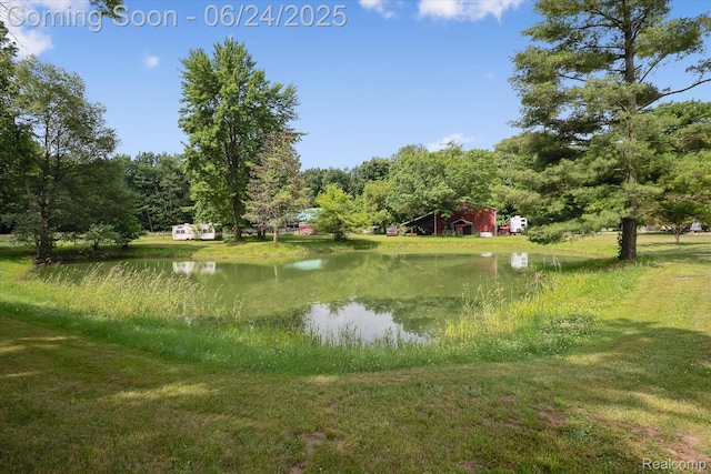 8450 Rosbolt Rd, Willis, MI 48191 - water view with a heavily wooded area
