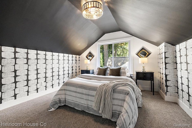 2718 Hubbard St, Dearborn, MI 48124 - bedroom featuring carpet flooring and lofted ceiling