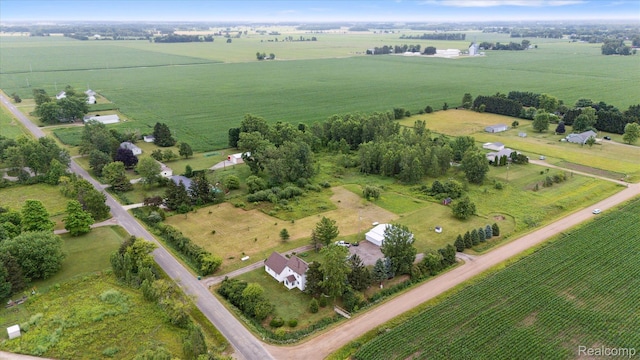 4502 E Wilkinson Rd, Owosso, MI 48867 - view of property location with rural landscape and rows of crops