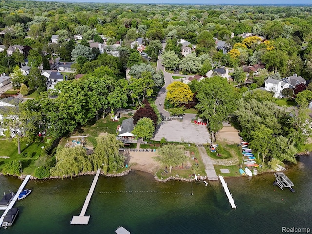 5620 Eastman Blvd, West Bloomfield, MI 48323 - aerial view of property and surrounding area with a nearby body of water and nearby suburban area