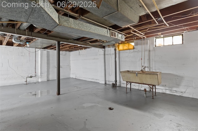 16746 Bramell St, Detroit, MI 48219 - below grade area featuring a sink