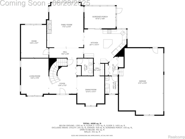 17601 Rolling Woods Cir, Northville, MI 48168 - view of property floor plan