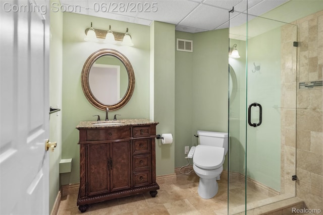 17601 Rolling Woods Cir, Northville, MI 48168 - bathroom with a shower stall and vanity