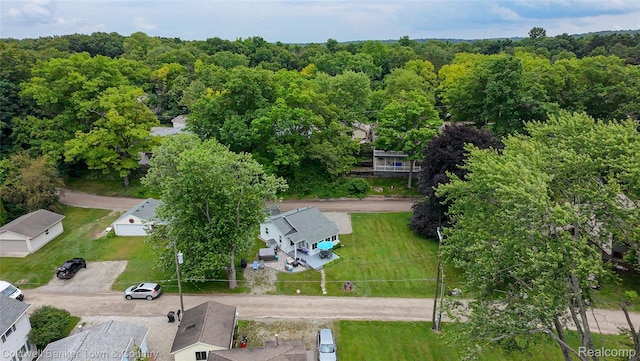 11729 Algonquin Dr, Pinckney, MI 48169 - drone / aerial view of a heavily wooded area