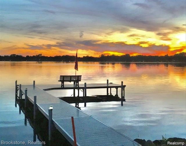3043 Oakridge Ct, Lake Orion, MI 48360 - dock with a water view