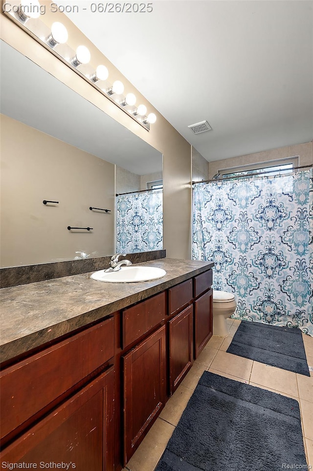 2155 Canal St, Commerce Twp, MI 48382 - bathroom with tile patterned flooring, vanity, and curtained shower
