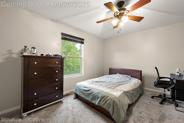 2155 Canal St, Commerce Twp, MI 48382 - carpeted bedroom with baseboards and ceiling fan