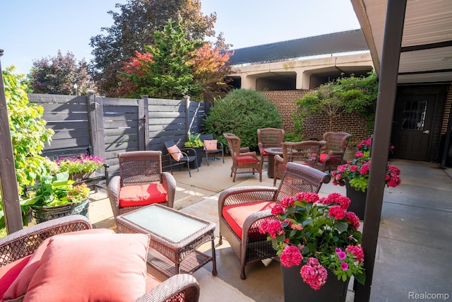 20 Chestnut St Unit 302, Wyandotte, MI 48192 - view of patio / terrace featuring outdoor lounge area
