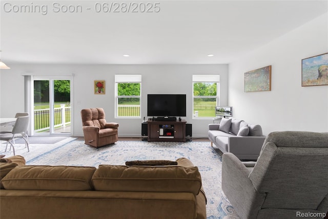 10001 Swan Lake Cir, Ypsilanti, MI 48197 - living area with plenty of natural light and recessed lighting