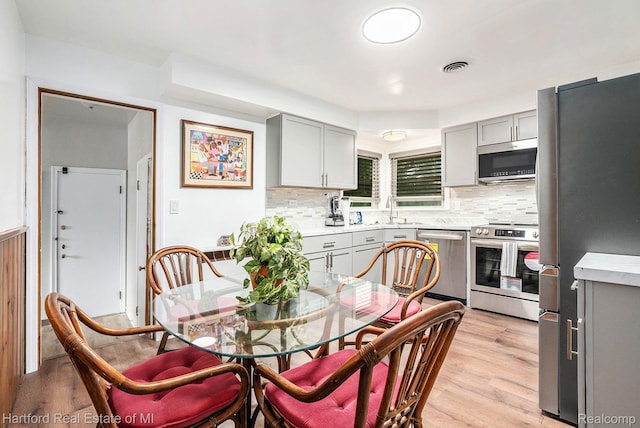 19100 Coral Gables St, Southfield, MI 48076 - dining area with light wood-type flooring