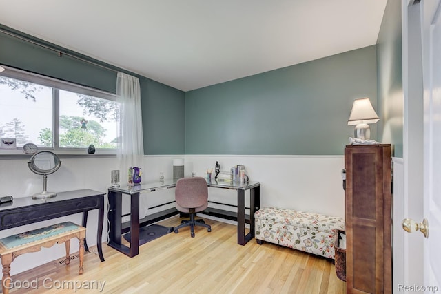 4217 Crooks Rd, Royal Oak, MI 48073 - home office featuring wood finished floors