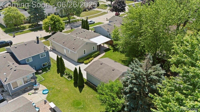 41615 Westmeath Cir, Clinton Township, MI 48038 - aerial view of residential area