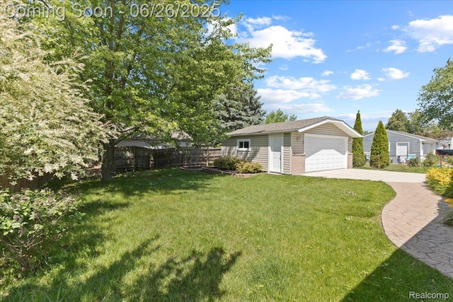 41615 Westmeath Cir, Clinton Township, MI 48038 - view of yard featuring an outdoor structure and a garage