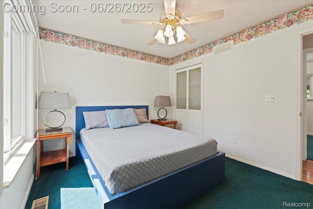 41615 Westmeath Cir, Clinton Township, MI 48038 - carpeted bedroom featuring baseboards and a ceiling fan