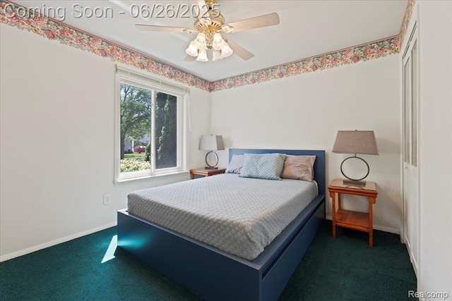 41615 Westmeath Cir, Clinton Township, MI 48038 - bedroom with carpet floors and a ceiling fan