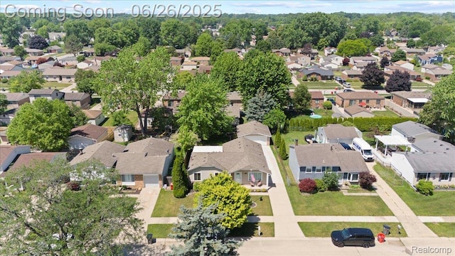 41615 Westmeath Cir, Clinton Township, MI 48038 - aerial view of residential area