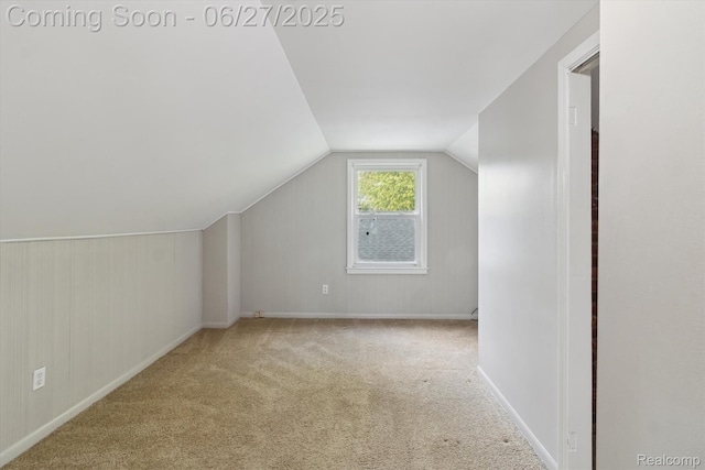 15848 Woodworth, Plymouth, MI 48239 - additional living space featuring carpet and vaulted ceiling