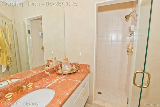 3788 Crestlake Dr, Bloomfield Hills, MI 48304 - full bath featuring a shower stall and double vanity