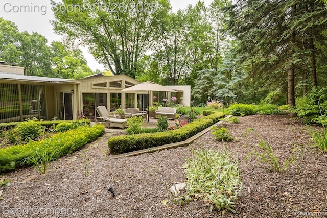 3788 Crestlake Dr, Bloomfield Hills, MI 48304 - view of yard with outdoor lounge area and a patio