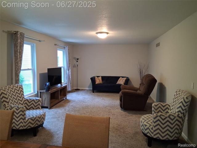 155 Cascade Ln, Waterford, MI 48327 - carpeted living room featuring baseboards