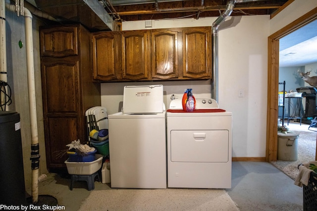 17474 Connor Cir, Bailey, MI 49303 - laundry room with separate washer and dryer and cabinet space